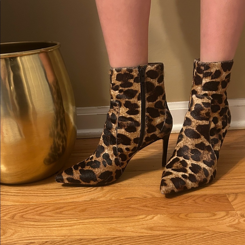 Banana Republic Animal Print Heeled Boots